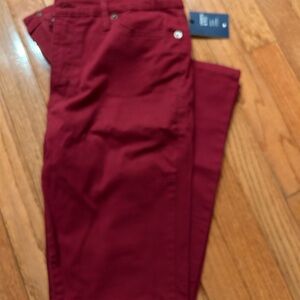 Crown & Ivy Women's Skinny Jeans - Cranberry Colored, Size 6, NWT